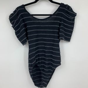 Opening‎ Ceremony XS bodysuit short puffy sleeves